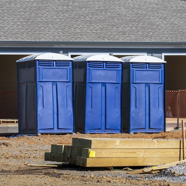 what is the expected delivery and pickup timeframe for the portable toilets in East Globe AZ